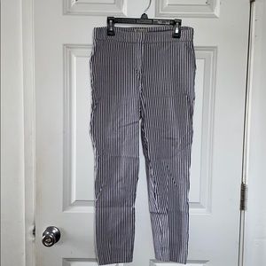 Blue & White Striped Dress Pants